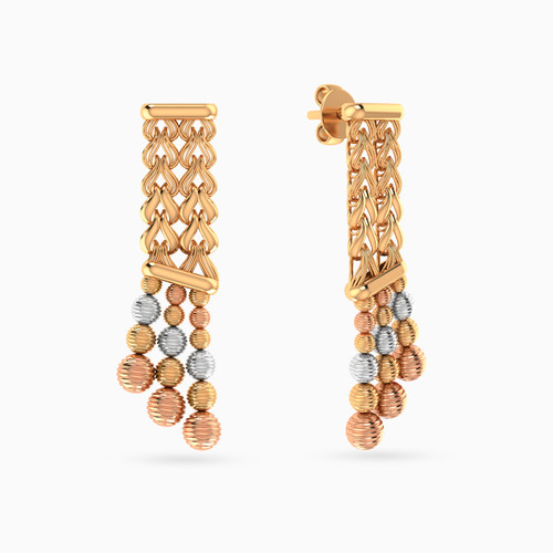 LGE186 - Beaded Drop Earrings in 21K Gold - 12003020027-1.jpg