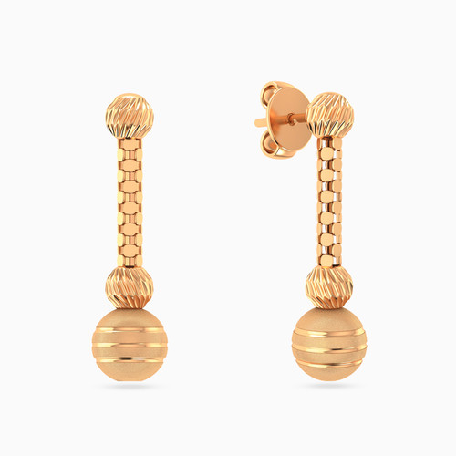 LGE183 - Beaded Drop Earrings in 21K Gold - 12003020025-1.jpg