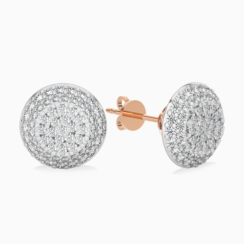 LDE620 - Circle Diamond Stud Earrings in 18K Gold - SAE02258-1.jpg