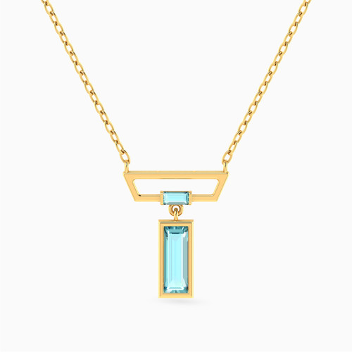 LIN1043 - Baguette Colored Stones Necklace in 18K Gold - 111404150397-1.jpg