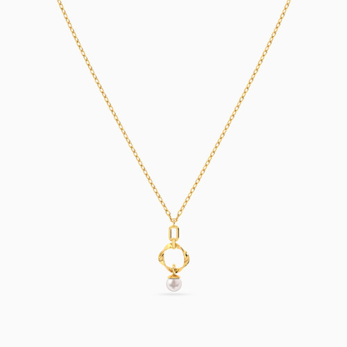 LIN1039 - Circle Pearl Necklace in 18K Gold - 111406100082-4.jpg