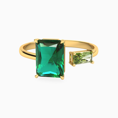LIR192 - Baguette Green Stones Two headed Ring in 18K Gold - 111104120336-1.jpg