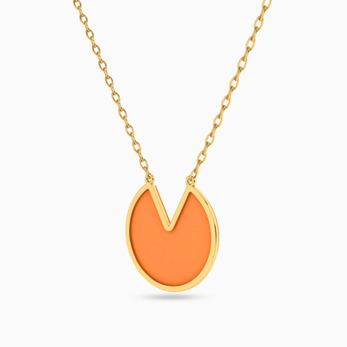 LIN706 - Circle Pearl Necklace in 18K Gold - 111405130287 - 2.jpg