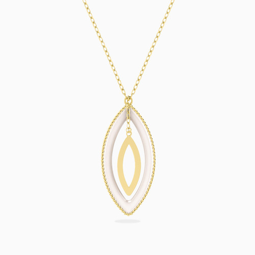 LIN358 - Marquise Colored Stones Necklace in 18K Gold - 111408100005-1.jpg