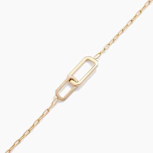 WB28 - Link Gold Plated Chain Bracelet - 92183918-2.jpg