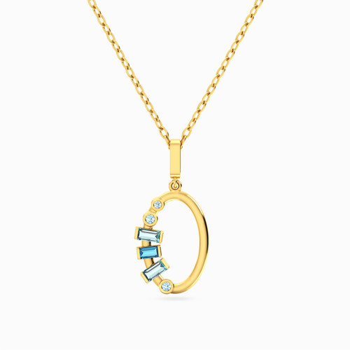 MLN1092 - Oval Colored Stones Necklace in 18K Gold - 21046110999-1.jpg