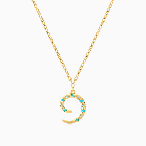 MLN1121 - Spiral Green Stones Necklace in 18K Gold - 21046111028-1.jpg