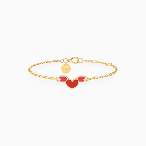 MLB405 - Kids Heart Chain Bracelet in 18K Gold - 21047140267-1.jpg