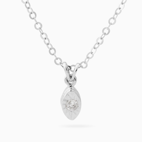 MLN838 - Marquise Cubic Zirconia Necklace in 18K Gold - 21046110808-1.jpg
