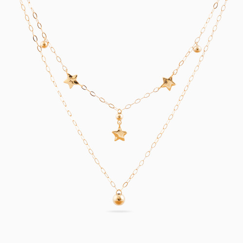 MLN887 - Star Layered Necklace in 18K Gold - 21046140901-1.jpg