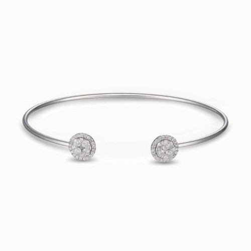 LDB46 - Circle Diamond Cuff Bracelet in 18K Gold - BL54414-1.jpg