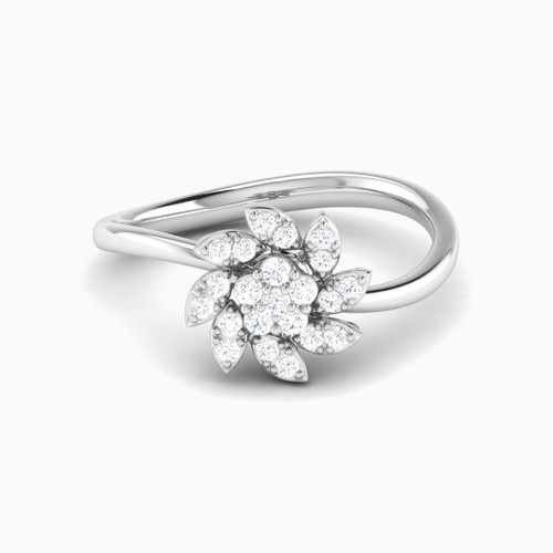 LDR1932 - Flower Diamond Ring in 18K Gold - RN124995W18DI1-1.jpg