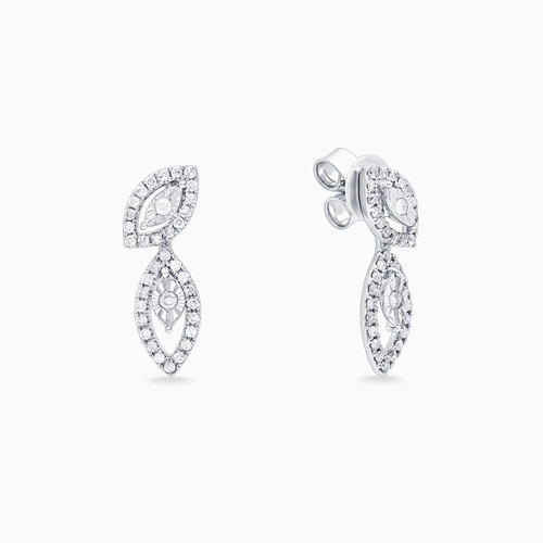LDE42 - Marquise Diamond Drop Earrings in 18K Gold - KE701716-1.jpg