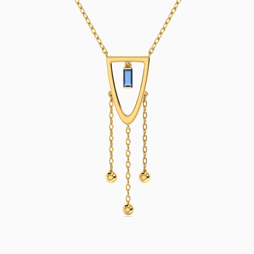 MLN801 - Tassels Colored Stones Necklace in 18K Gold - 21046110840-1.jpg
