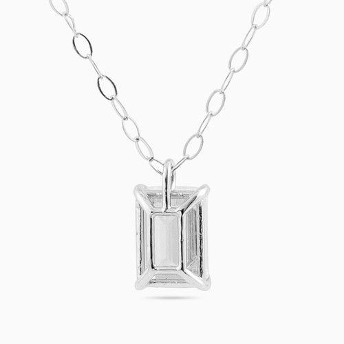 LIN744 - Baguette Cubic Zirconia Necklace in 18K Gold - 111401200058-1.jpg