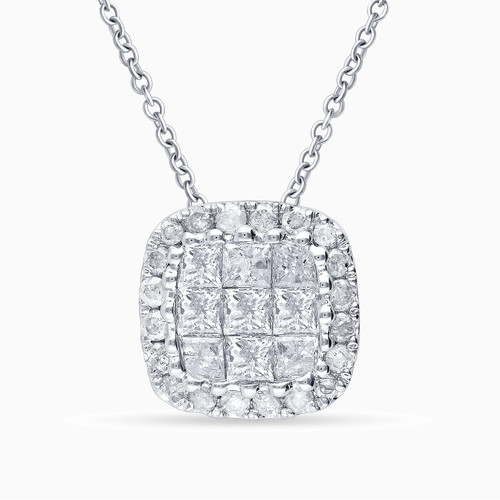 LDN94 - Square Diamond Necklace in 18K Gold - KP601591-1.jpg