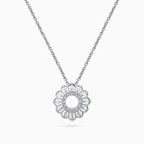 LDN1497 - Flower Diamond Necklace in 18K Gold - PN108997W8 (3).jpg