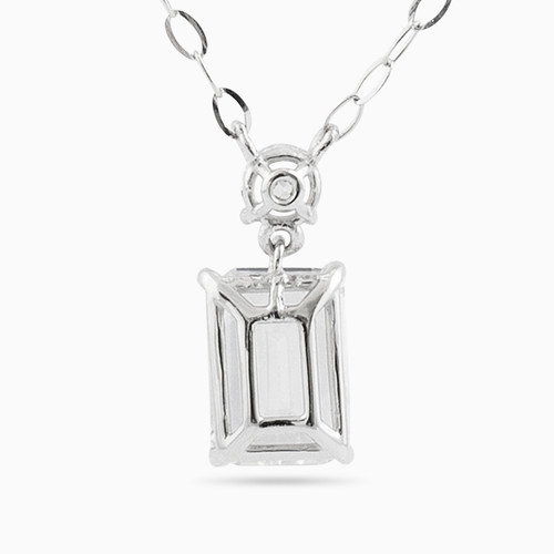 LIN739 - Baguette Cubic Zirconia Necklace in 18K Gold - 111401200053-1.jpg