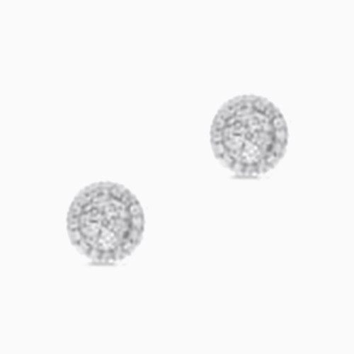 LDE55 - Circle Diamond Stud Earrings in 18K Gold - KE602617-1.jpg