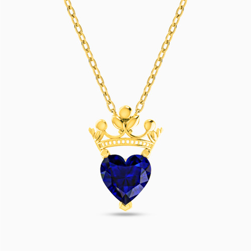 LIN398 - Heart Blue Stone Necklace in 18K Gold - 111401140004-1.jpg
