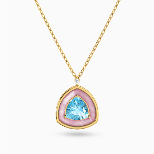 LIN600 - Multishaped Diamond & Colored Stones Necklace in 18K Gold - 111405180265-1.jpg