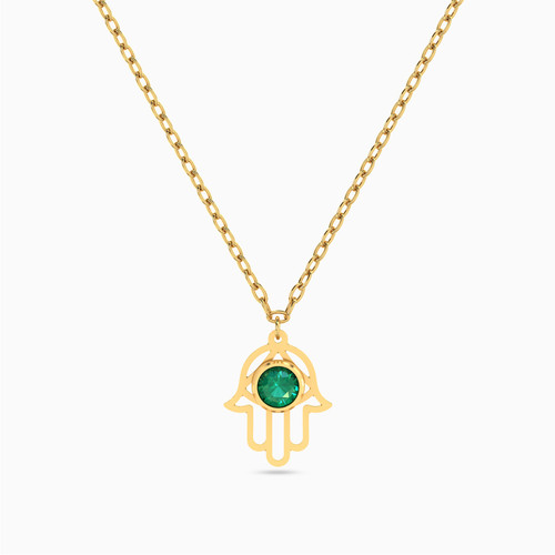 LIN724 - Hamsa Green Stones Necklace in 18K Gold - 111404120300-1.jpg