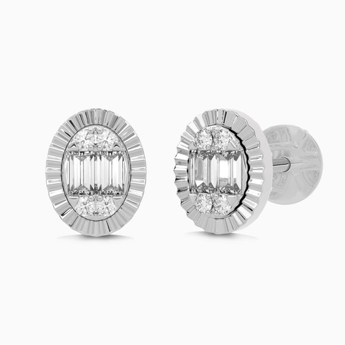 LDE609 - Circle Diamond Stud Earrings in 18K Gold - ASPE5251-2.jpg