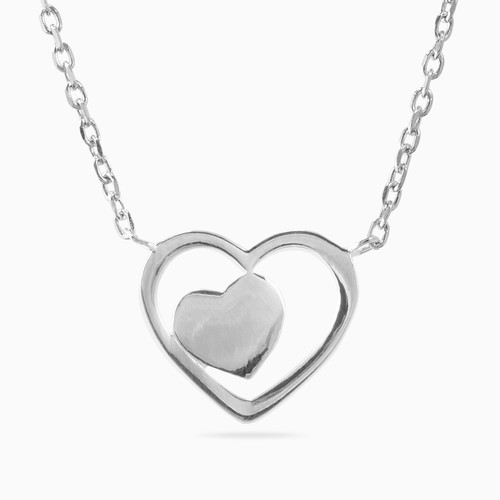 WN131 - Heart Sterling Silver Necklace - 72138045-1.jpg