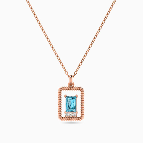 LIN302 - Rectangle Diamond & Colored Stones Necklace in 18K Gold - 111404350035-1.jpg