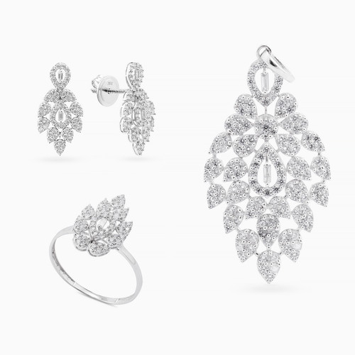 LGS81 - Leaf Cubic Zirconia Half Set in 18K Gold (3 Pieces) - 21006790017-1.jpg