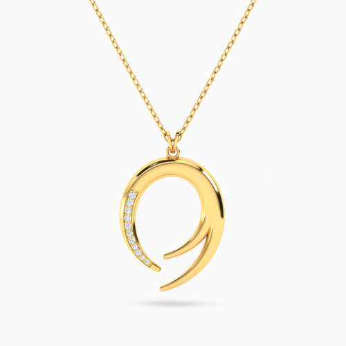 LIN1097 - Horseshoe Cubic Zirconia Pendant Necklace in 18K Gold - 111402100336-1.jpg