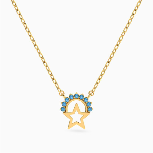 LIN1129 - Star Colored Stones Necklace in 18K Gold - 111404140424-1.jpg