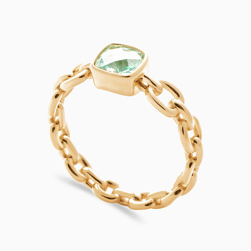 WR159 - Square Green Stones Gold Plated Ring - 2951250-1.jpg