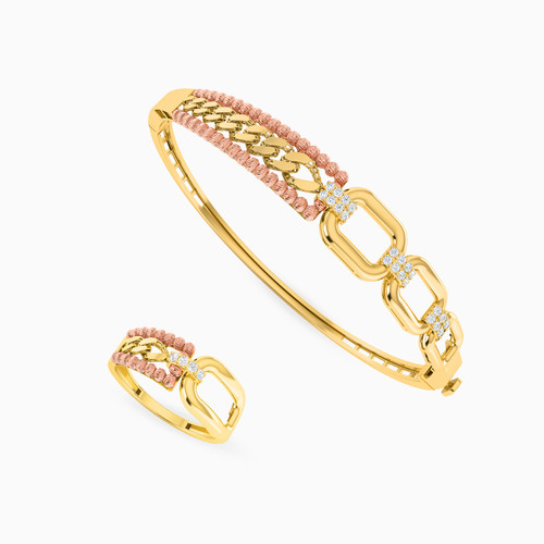 LGS17 - Links Cubic Zirconia Full Set in 21K Gold (2 Pieces) - 22011110724-1.jpg