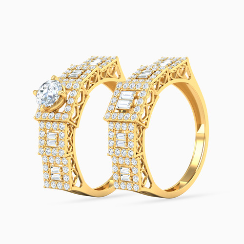 LGR631 - Square Cubic Zirconia Twin Rings in 18K Gold - 21039790071-1.jpg