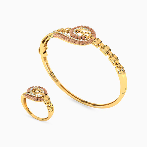 LGS111 - Links Cubic Zirconia Half Set in 21K Gold (2 Pieces) - 22011110845-1.jpg