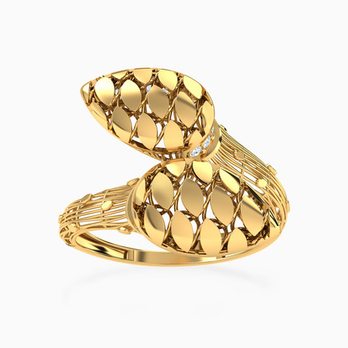 LGR385 - 21K Gold Cubic Zirconia Two-headed Ring - 22002111432-1.jpg