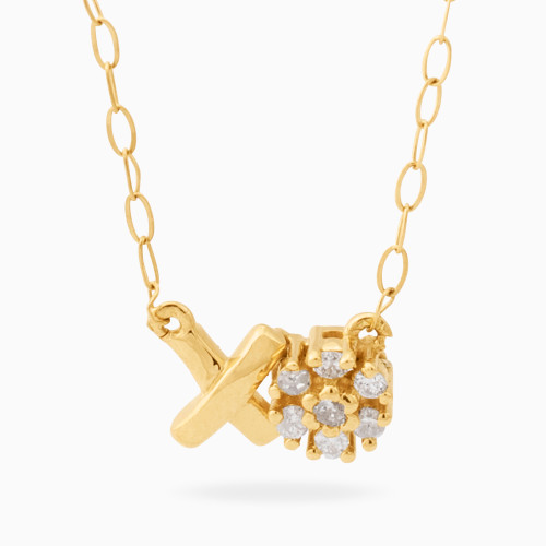 MLN817 - XO Letter Diamonds Necklace in 18K Gold - 5259-1.jpg