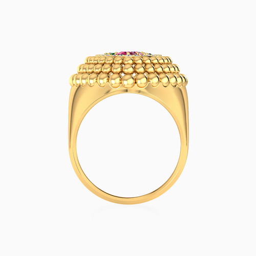 LGR162 - Marquise Colored Stones Ring in 18K Gold - 21002790123-3.jpg