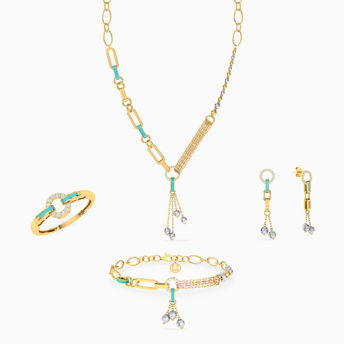 LGS165 - Links Cubic Zirconia & Enamel Coated Full Set in 18K Gold (4 Pieces) - 21001650307-1.jpg