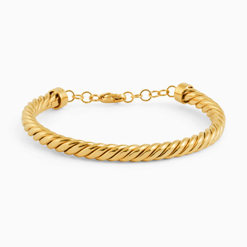 LGB162 - Twist Cuff Bracelet in 18K Gold - 11009600056-1.jpg