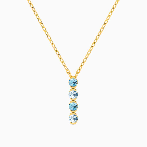 MLN313 - Circle Colored Stones Necklace in 18K Gold - 21046030094-1.jpg