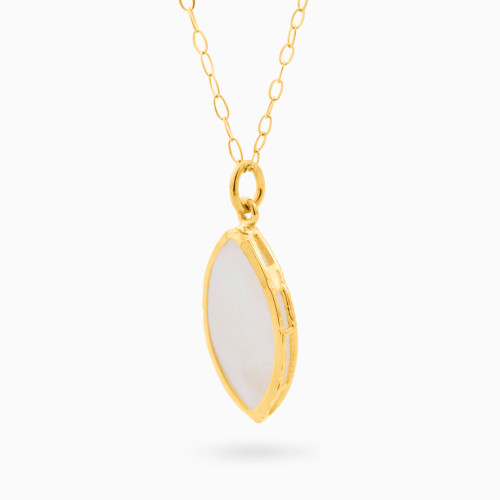 MLN844 - Marquise Colored Stones Necklace in 18K Gold - 21046110821-2.jpg