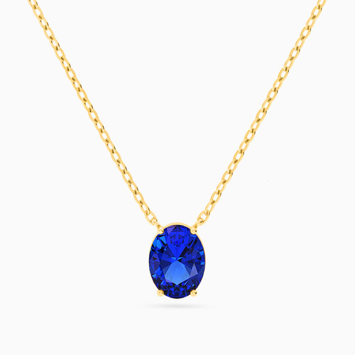 MLN62 - Oval Blue Stone Necklace in 18K Gold - 21046030300-1.jpg
