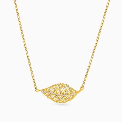 MLN84 - Leaf Necklace in 18K Gold - 21046030014-1.jpg
