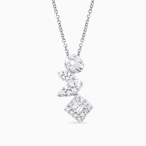 LDN95 - Multishaped Diamond Necklace in 18K Gold - P93622-1.jpg