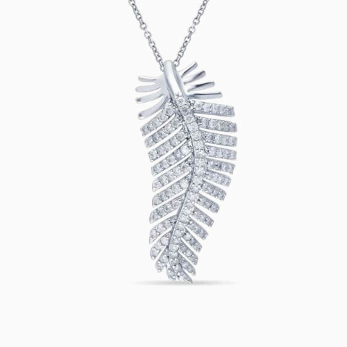 LDN87 - Feather Diamond Necklace in 18K Gold - KP602836-1.jpg