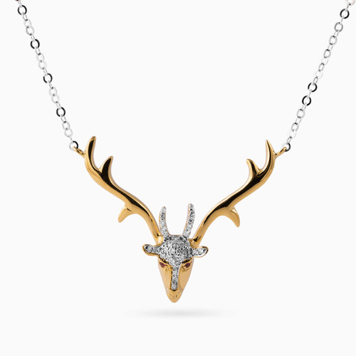 LDN427 - Goat Antlers Diamond Necklace in 18K Gold - N-5123.jpg