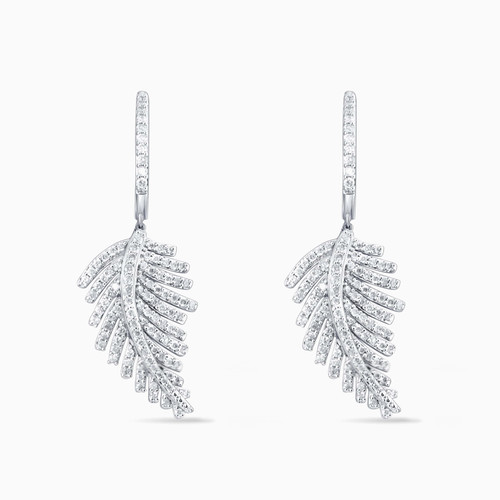 LDE66 - Feather Diamond Drop Earrings in 18K Gold - E93672-1.jpg