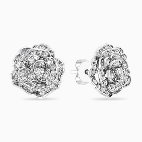 LDE736 - Flower Diamond Stud Earrings in 18K Gold - TER9000836-1.jpg